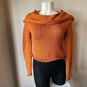 Childress lagenlook burnt orange cowl neck sz.L